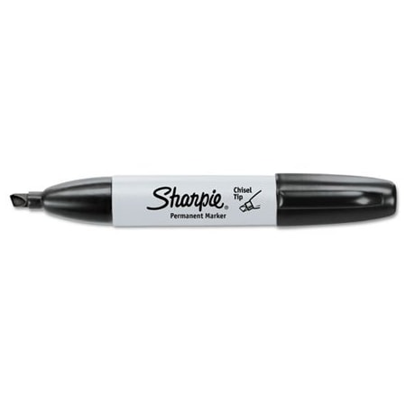 Bsc Preferred Black Sharpie Chisel Tip Markers, 12PK MK411BK